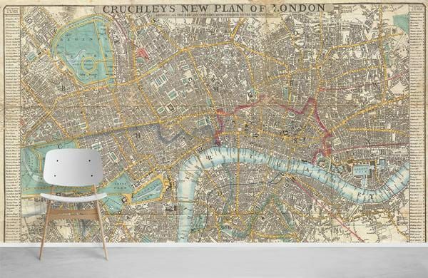 Map | Vintage World Map Non-Woven Wallpaper for Wall 1ft2 Beige General Beige