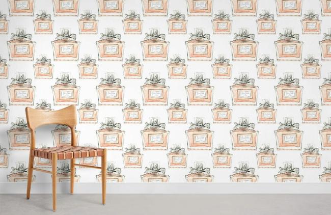 Vintage | Vintage Potted Plant Sketch Mural Non-Woven Wallpaper 1Roll Beige General Beige