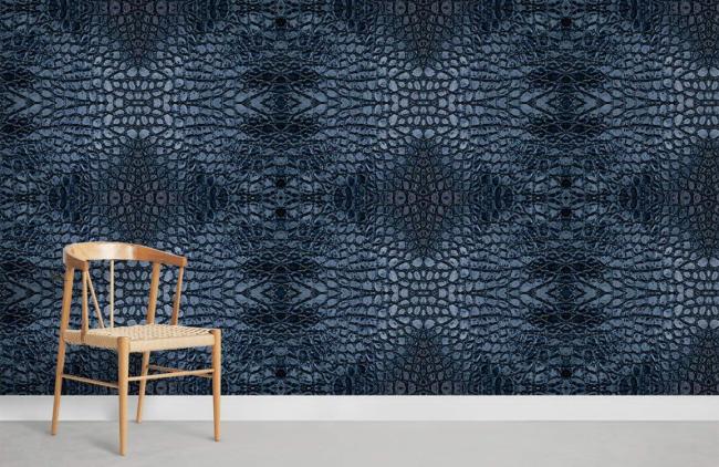 Abstract | Blue Geometric Abstract Bedroom Mural Non-Woven Wallpaper 1Roll Blue Abstract Abstract